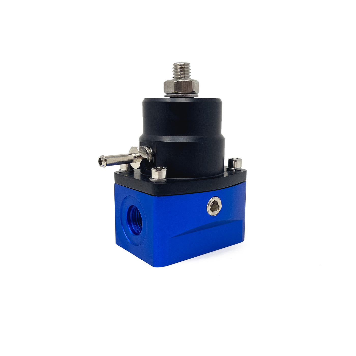 PQYRACING SL Return Style Fuel Pressure Regulator – Boost Reference 1:1, 4-65 PSI, Anodized, FPR98S