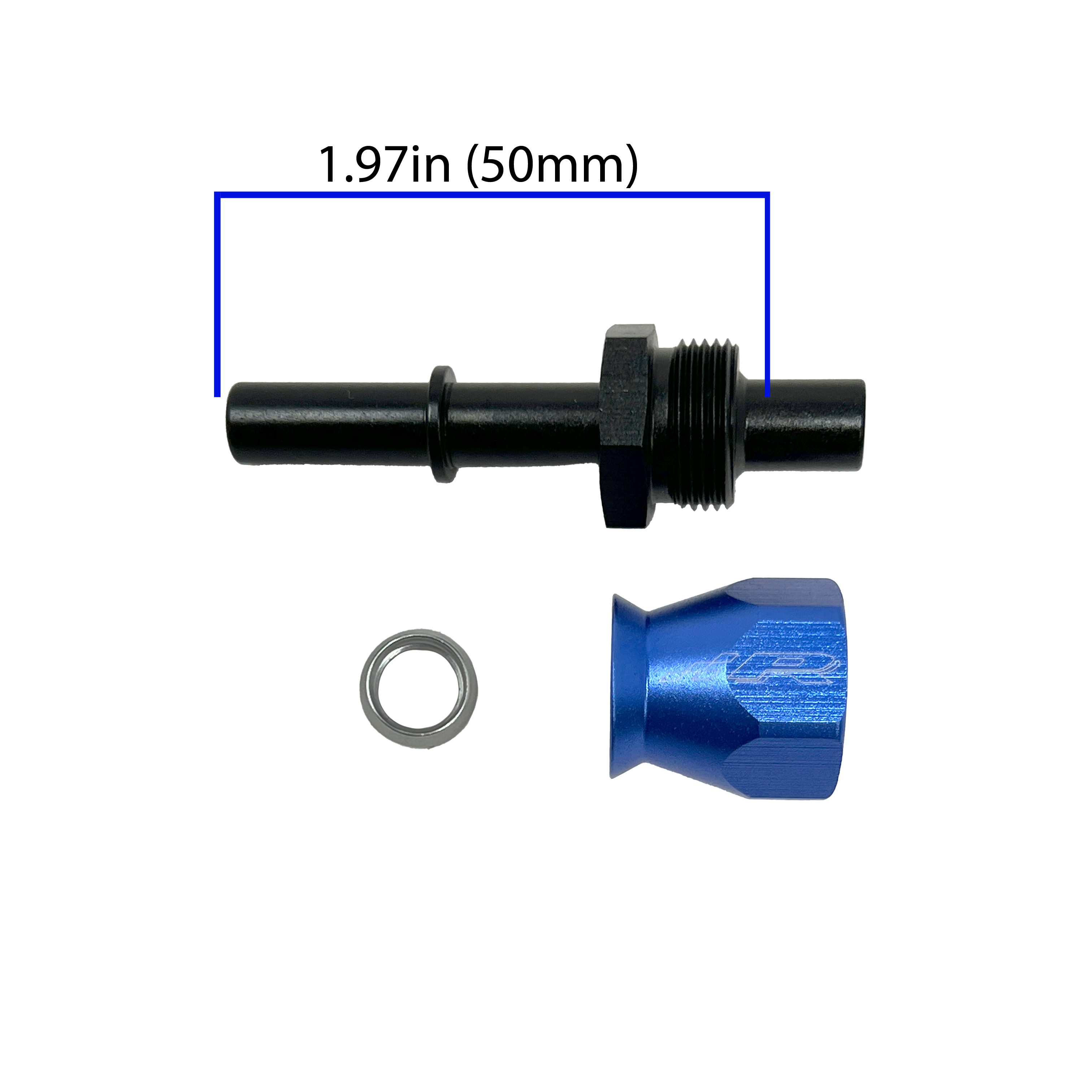 PTFE AN6 Fitting to 7.89mm Male QC