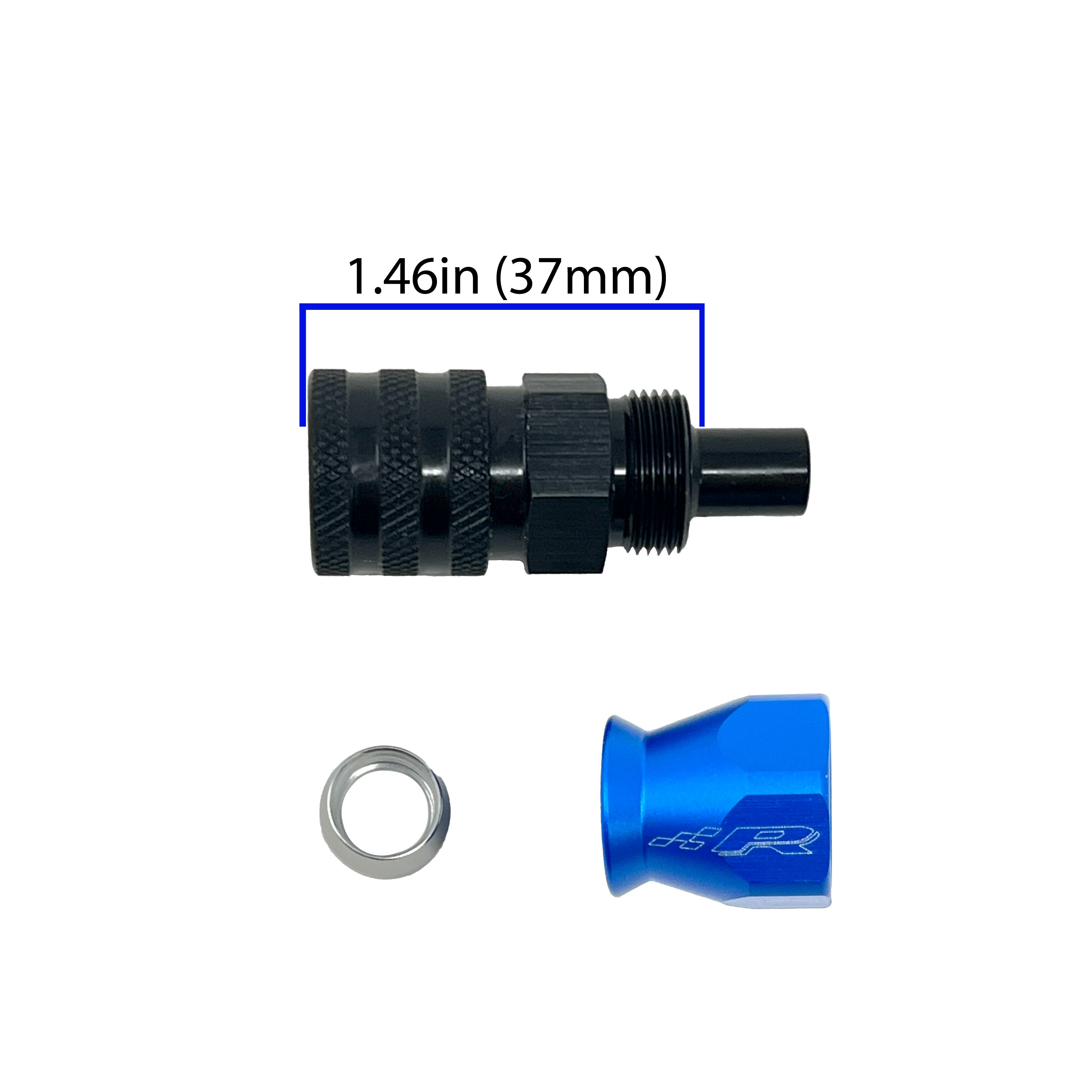 PTFE Fuel Line Fitting AN 6 to 7.89mm Female QC